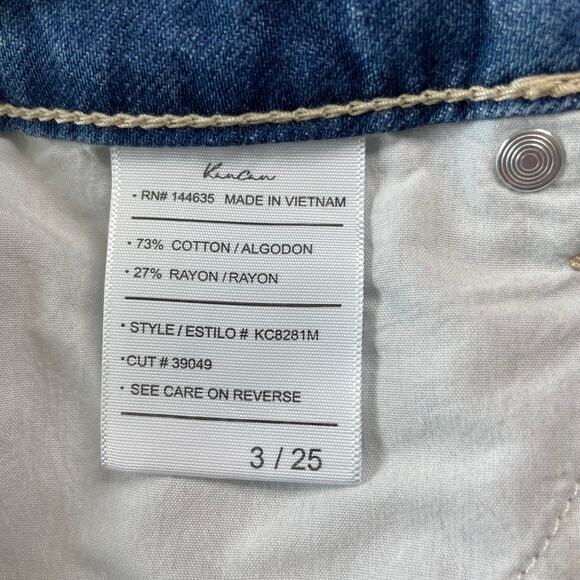 KanCan Womens Size 3/25 Mid Rise Boyfriend Fit Distressed Destroy Jeans KC8281M - Picture 5 of 11